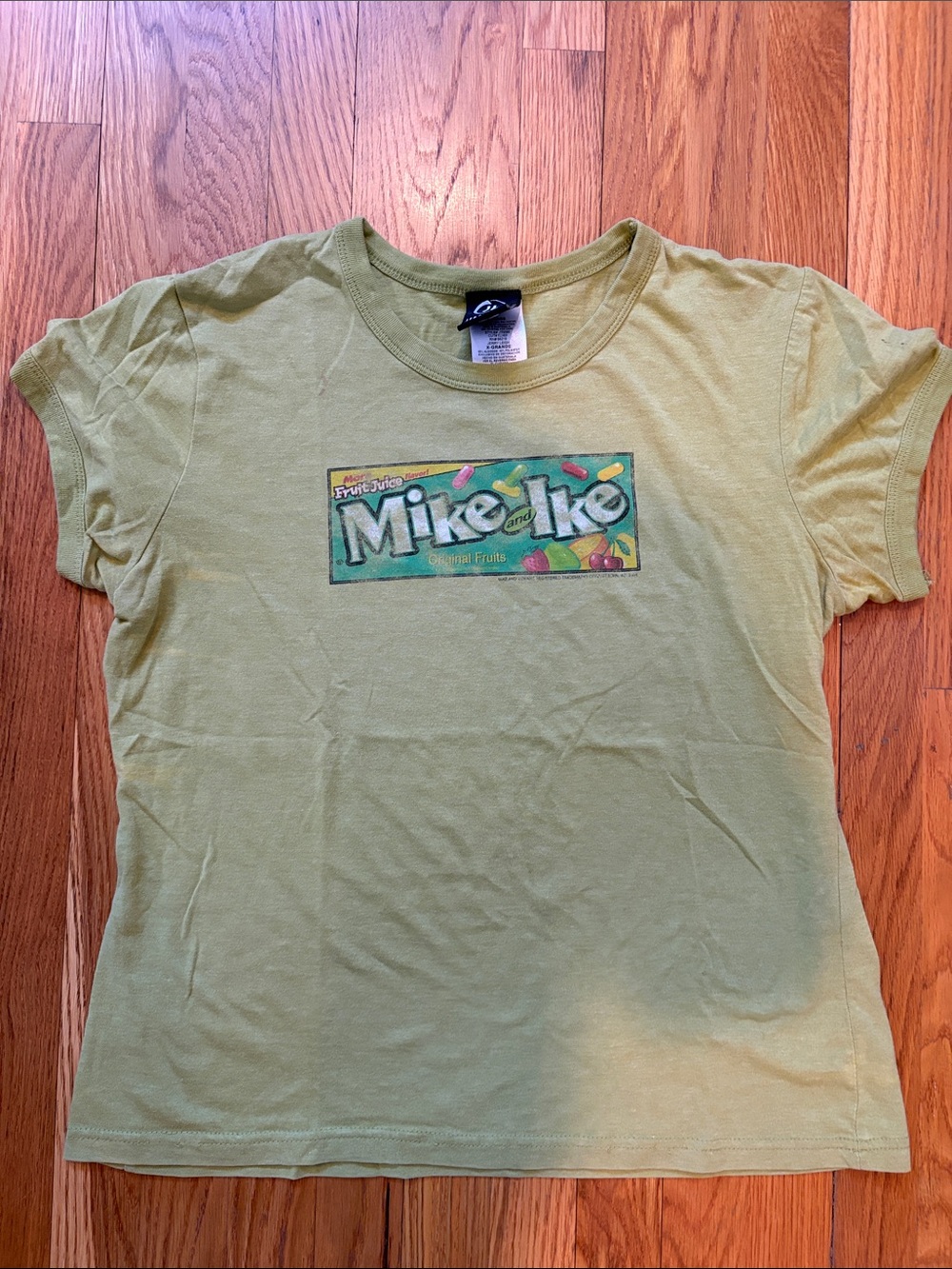 Sage Green Graphic Mike and Ike Small T‑Shirt